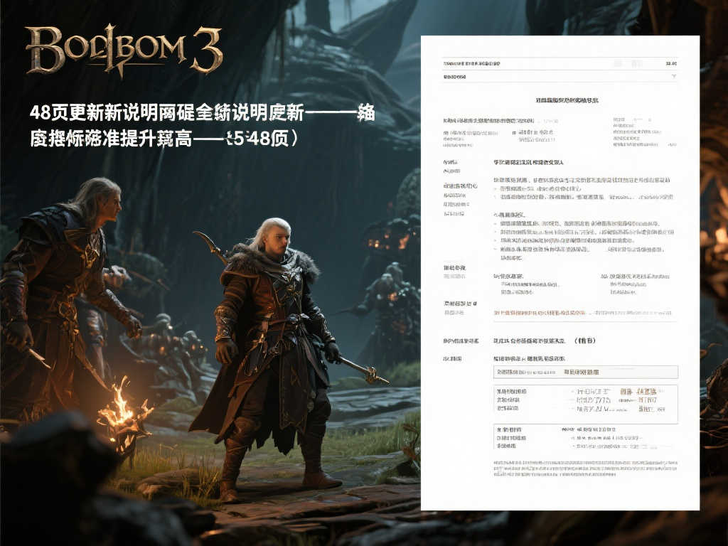 震撼更新！《博德之门3》第8次大型补丁说明竟达48页之巨