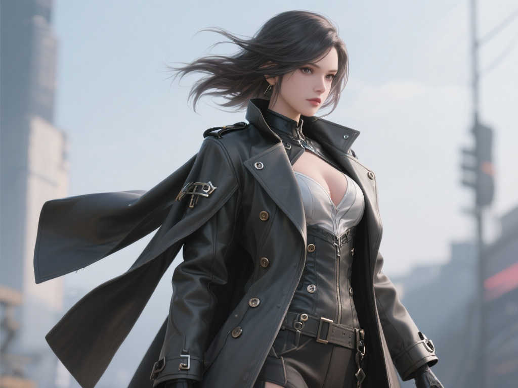 惊艳亮相！《妮姬》格拉维外套半披展露曼妙英姿