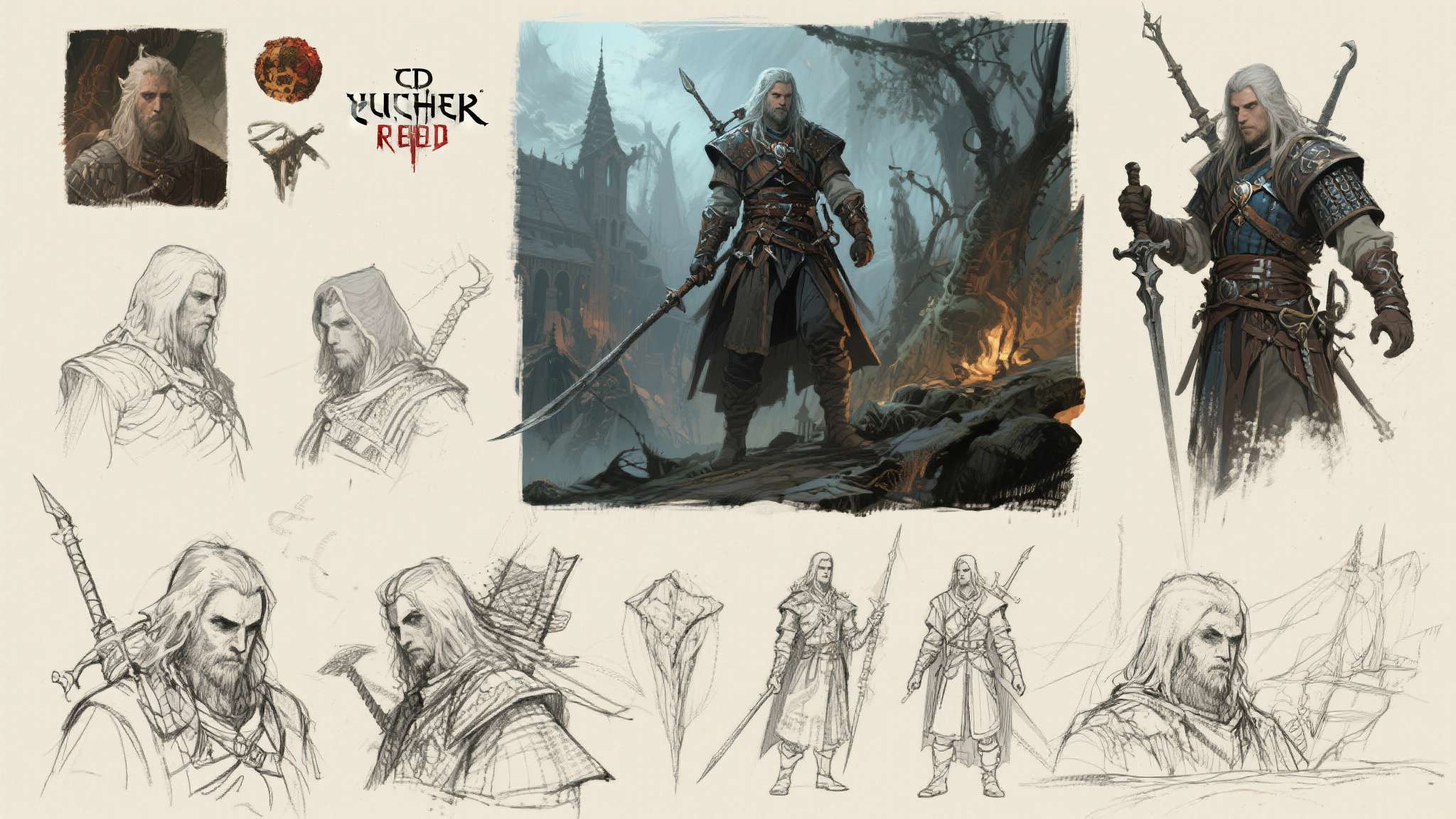 这批插画最早可追溯至2000年代初，波兰游戏公司CD Projekt RED在开